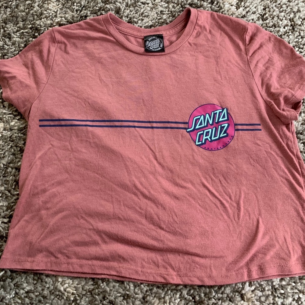 Santa Cruz cropped tee